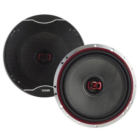 DS18 6.5in 120 Watts RMS 3 ohm 2-Way Coaxial Speakers And Component System w/ Fiberglass Cone thumbnail 1
