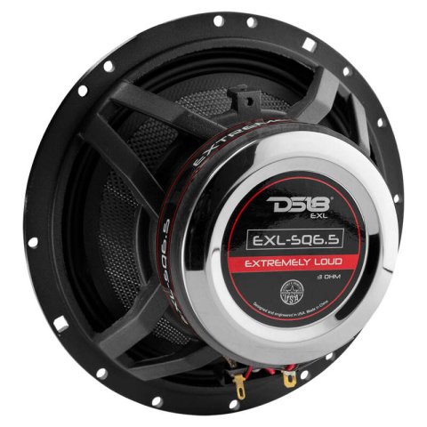 DS18 6.5in 120 Watts RMS 3 ohm 2-Way Coaxial Speakers And Component System w/ Fiberglass Cone thumbnail 6