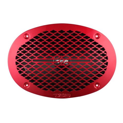 DS18 6x9in Speaker Grill Shallow- Red thumbnail 3