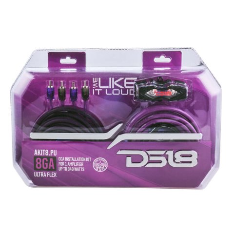 DS18 8-GA Amplifier Install Kit Advance- Purple thumbnail 4