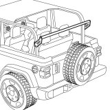 DS18 Speaker Mounting Tube For Towers And Pods Jeep JL Black thumbnail 3