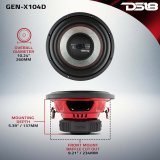 DS18 2007-18 Jeep JK/JKU Subwoofer Kit w/1 JL-SUB10/LR/2 GEN-X104D/1 LC-RGB/1 AMPKIT4/1 SXE-2500.1D/ (Bundled Kit) thumbnail 4