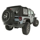Rugged Ridge Sailcloth Soft Top Black Diamond 10-18 4-Door JK thumbnail 2