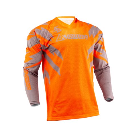 Answer 26 LE Syncron Rizz Vented Jersey Orange/Grey/White - Small thumbnail 3