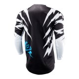 Answer 26 LE Syncron Rizz Vented Jersey Black/White/Cyan Youth - Small thumbnail 2