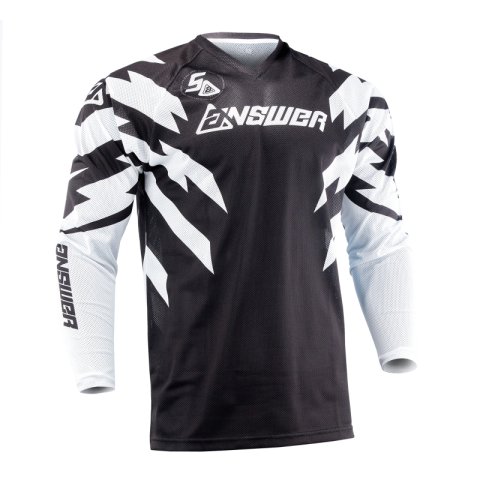 Answer 26 LE Syncron Rizz Vented Jersey Black/White/Cyan Youth - Large
