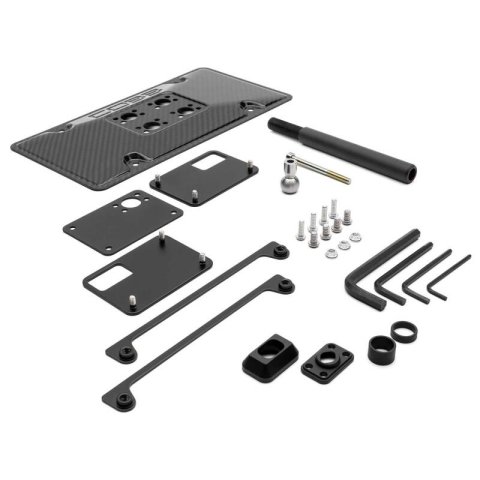 COBB Redline Carbon Fiber License Plate Relocation Mount 08-14 Subaru WRX/STI