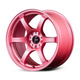 Gram Lights 57DR 18x9.5 +22 5x114.3 Sakura Pink Wheel (w/ Center Cap & No. 21 BK Air Valve) thumbnail 1