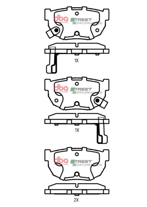 DBA 89-93 Nissan Skyline GTS R32 SP Performance Rear Brake Pads thumbnail 1