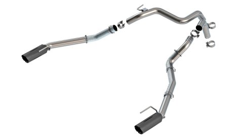 Borla 24-25 Ford Ranger Raptor 2.75in Tail Pipe Kit 4in Tip - Brawler Ceramic Black