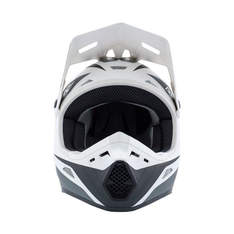 Answer 26 AR1 Mototown Helmet Glossy White/Grey/Black - XS thumbnail 2