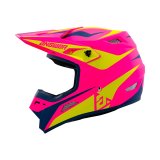 Answer 26 AR1 Mototown Helmet Matte Pink/Hyper Acid/Dark Blue - Medium thumbnail 2