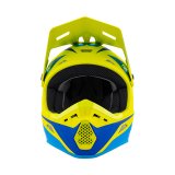 Answer 26 AR1 Mototown Helmet Matte Hyper Acid/Cyan/Dark Blue - XS thumbnail 4