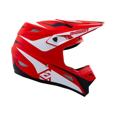 Answer 26 AR1 Mototown Helmet Glossy Red/White/Black Youth - Small thumbnail 3