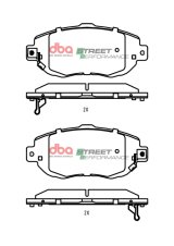 DBA 93-01 Toyota Supra JZ80 Front SP Performance Brake Pads thumbnail 1