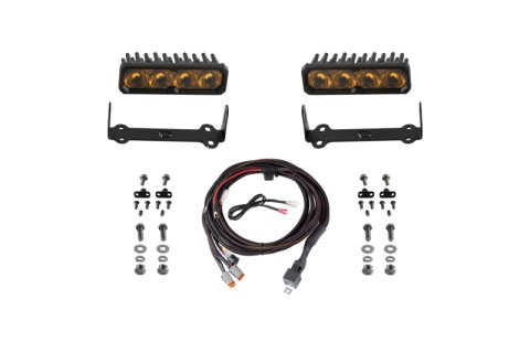 Diode Dynamics 2014-2024 Toyota 4Runner SS6 Sport LED Kit Yellow Driving 3000K