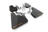 Rally Armor 2026 Honda Passport Black UR Mudflap - Orange Logo thumbnail 1