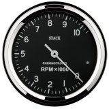 Autometer Chronocentric Tachometer - 80mm Blk - 0-10K RPM thumbnail 1