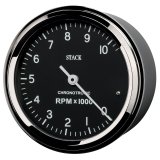 Autometer Chronocentric Tachometer - 80mm Blk - 0-10K RPM thumbnail 2