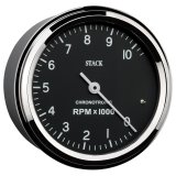 Autometer Chronocentric Tachometer - 80mm Blk - 0-10K RPM thumbnail 3