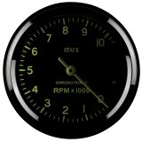 Autometer Chronocentric Tachometer - 80mm Blk - 0-10K RPM thumbnail 6