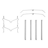 DFC 10-24 Lexus GX460 Front Heavy Duty Pads and Hardware Kit thumbnail 3