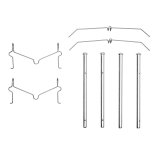 DFC 07-22 Lexus LX570 Front Heavy Duty Pads and Hardware Kit thumbnail 5