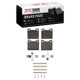 DFC 67-91 Mercedes-Benz 420SEL Rear 5000 Advanced Low Metallic Brake Pads and Hardware Kit thumbnail 1