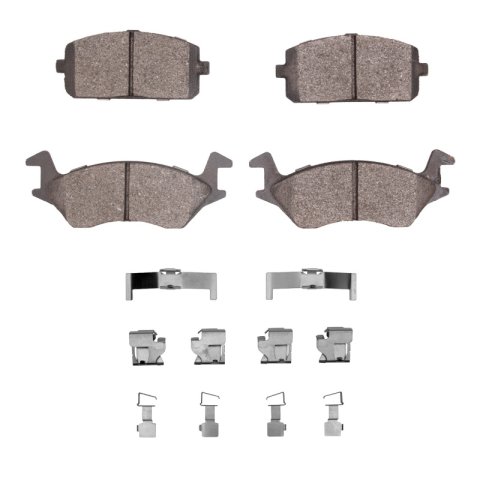 DFC 80-84 Toyota Starlet Front 5000 Advanced Semi Metallic Brake Pads and Hardware Kit