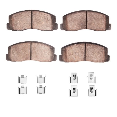 DFC 84-91 Dodge 2000 GTX Front 5000 Advanced Ceramic Brake Pads and Hardware Kit