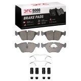 DFC 89-06 Audi 200 Front 5000 Advanced Low Metallic Brake Pads and Hardware Kit thumbnail 1