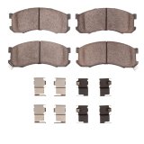 DFC 89-91 Mazda MPV Front 5000 Advanced Semi Metallic Brake Pads and Hardware Kit thumbnail 4