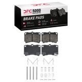 DFC 90-02 Ford Escort Front 5000 Advanced Semi Metallic Brake Pads and Hardware Kit thumbnail 1