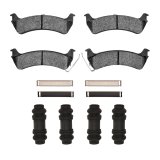 DFC 95-03 Ford Windstar Rear 5000 Advanced Semi Metallic Brake Pads and Hardware Kit thumbnail 1