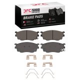 DFC 98-03 Mazda 626 Front 5000 Advanced Semi Metallic Brake Pads and Hardware Kit thumbnail 1
