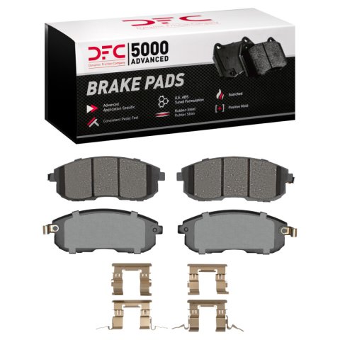 DFC 07-12 Nissan Sentra Front 5000 Advanced Ceramic Brake Pads and Hardware Kit