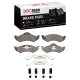 DFC 00-02 Dodge Dakota RWD Front 5000 Advanced Semi Metallic Brake Pads and Hardware Kit thumbnail 1