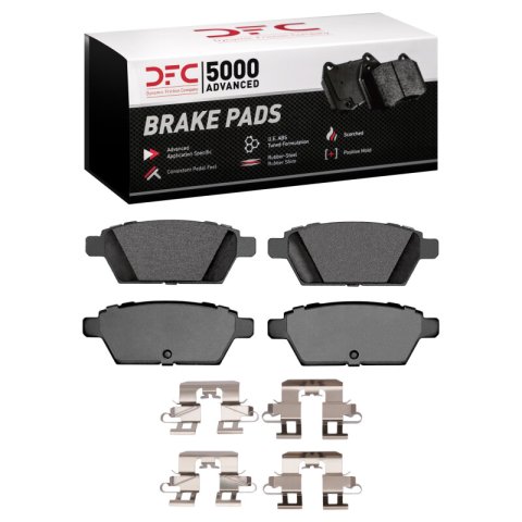 DFC 06-13 Ford Fusion Rear 5000 Advanced Ceramic Brake Pads and Hardware Kit