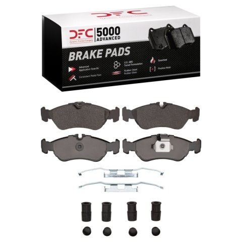 DFC 02-06 Dodge Sprinter 2500 Rear 5000 Advanced Low Metallic Brake Pads and Hardware Kit
