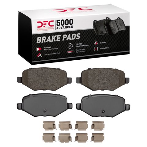 DFC 11-19 Ford Edge Rear 5000 Advanced Ceramic Brake Pads and Hardware Kit