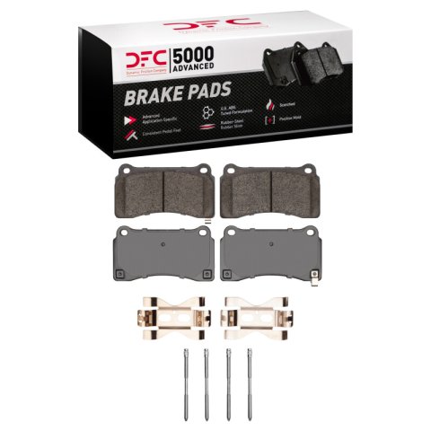 DFC 09-24 Nissan GT-R Rear 5000 Advanced Low Metallic Brake Pads and Hardware Kit
