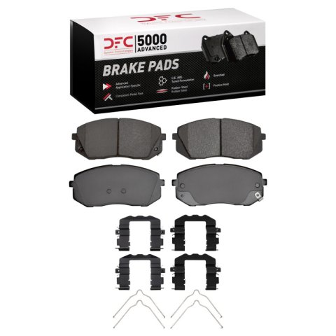 DFC 15-23 Hyundai Kona EV Front 5000 Advanced Ceramic Brake Pads and Hardware Kit