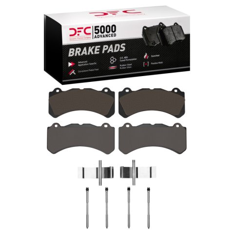 DFC 18-25 Volvo V60/S60 Front 5000 Advanced Low Metallic Brake Pads and Hardware Kit