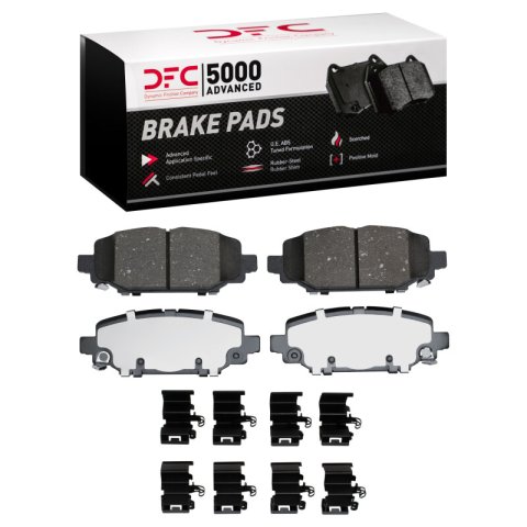 DFC 18-25 Jeep Wrangler Rear 5000 Advanced Ceramic Brake Pads and Hardware Kit