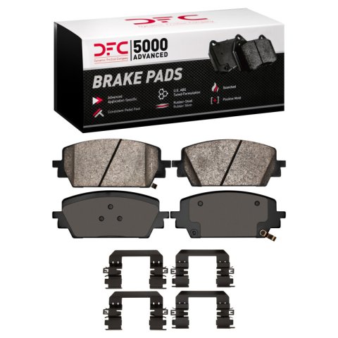 DFC 21-26 Genesis G80 Front 5000 Advanced Ceramic Brake Pads and Hardware Kit