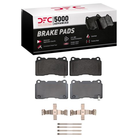DFC 20-25 Acura Integra Front 5000 Advanced Low Metallic Brake Pads and Hardware Kit