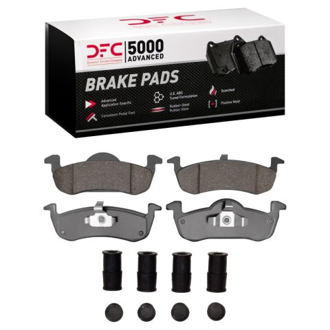 DFC 10-17 Ford Expedition Rear 5000 Advanced Ceramic Brake Pads and Hardware Kit