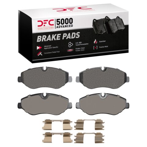 DFC 07-23 Mercedes-Benz Sprinter 2500 Front 5000 Advanced Low Metallic Brake Pads and Hardware Kit