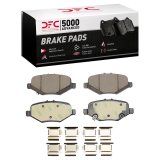 DFC 13-19 Ford Police Interceptor Sedan Rear 5000 Advanced Semi Metallic Brake Pads and Hardware Kit thumbnail 1