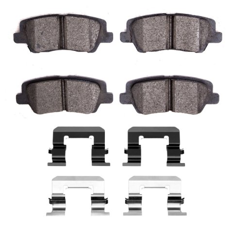 DFC 13-19 Cadillac ATS Rear 5000 Advanced Low Metallic Brake Pads and Hardware Kit